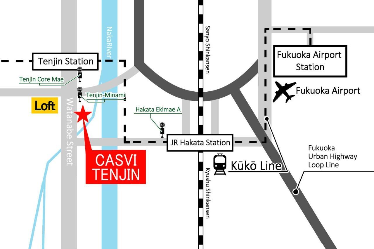 Hotel CASVI Tenjin Fukuoka  Eksteriør billede